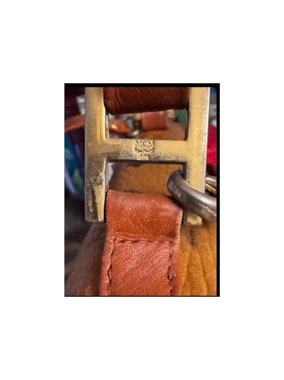 MCM Mini Visetos Kelly Heritage Satchel - Picture 9 of 11